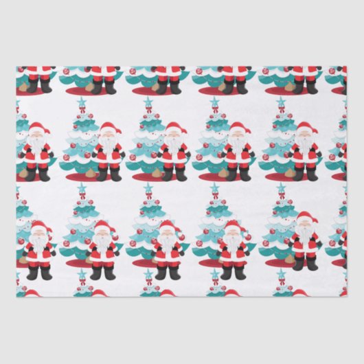 Papier Mousseline Santa Claus (Recto)