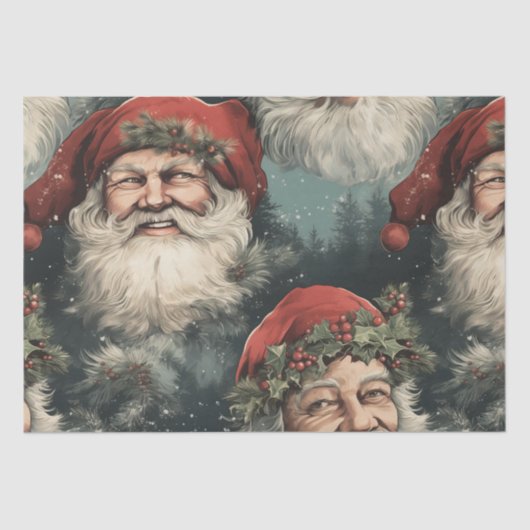 Papier Mousseline Santa Claus (Recto)