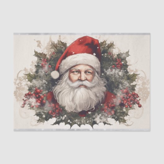 Papier Mousseline Santa Claus (Recto)
