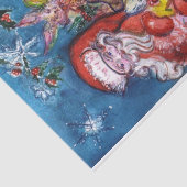 PAPIER MOUSSELINE SANTA CLAUS AVEC CADEAUX DE NOËL (Détail)