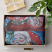 Papier Mousseline SANTA CLAUS AVEC VIOLIN / Noël musical (Cadeau)