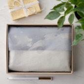 Papier Mousseline Santa Claus classique marchant dans la forêt ennei (Cadeau)