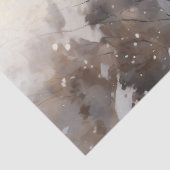 Papier Mousseline Santa Claus classique marchant dans la forêt ennei (Détail)