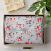 Papier Mousseline Santa Claus et Mme Claus Christmas Dance (Cadeau)