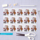 PAPIER MOUSSELINE SANTA CLAUS ET RUDOLPH (Artisanat)