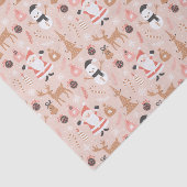 Papier Mousseline Santa Claus Reindeer Snowman Noël (Détail)