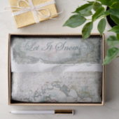 Papier Mousseline Santa Claus Winter Let it Neige Blue craft (Cadeau)