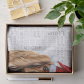 Papier Mousseline Santa Cocker Spaniel Dog Festive Christmas Holiday (Cadeau)