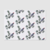 Papier Mousseline Santa Crow in Pine Tissue Paper (Recto)