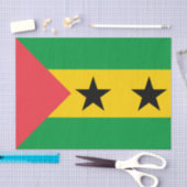 Papier Mousseline Sao Tome and Principe Flag (Artisanat)