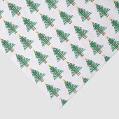 Papier Mousseline Sapin de Noël Art Déco (Détail)