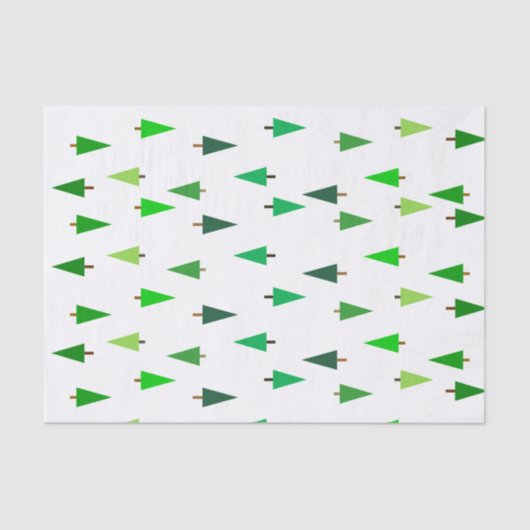 Papier Mousseline Sapins (Recto)