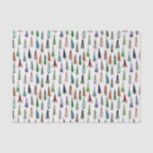 Papier Mousseline sapins de Noël (Recto)