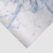 Papier Mousseline Sapphire Bleu Gris Argent Marbre Métallique Abstra (Détail)