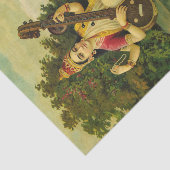 Papier Mousseline Saraswati, déesse de la musique par Raja Ravi Varm (Détail)