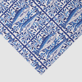 Papier Mousseline Sardine bleue et blanche portugaise (Détail)