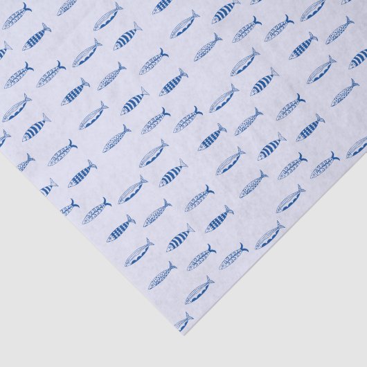 Papier Mousseline Sardines Pattern (Détail)