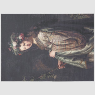 Papier Mousseline Saskia van Uylenburgh, Flora, Rembrandt, 1634