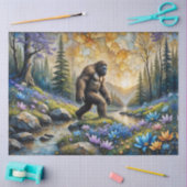 Papier Mousseline  Sasquatch in Floral Mountain valley (Artisanat)