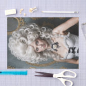 Papier Mousseline Sassy Rococo Lady Decoupage | Élégance vintage (Artisanat)