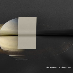 Papier Mousseline Saturne à l'équinoxe de printemps, découpage Cassi