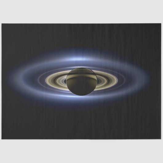 Papier Mousseline Saturne Éclipse le Soleil de Cassini Orbiter (Recto)