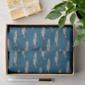 Papier Mousseline Saumon Motif de natation PNW Pêche Poisson envelop (Cadeau)