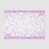 Papier Mousseline Saupoudrer de confettis rose et pourpre (Recto)