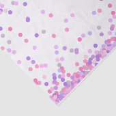 Papier Mousseline Saupoudrer de confettis rose et pourpre (Détail)