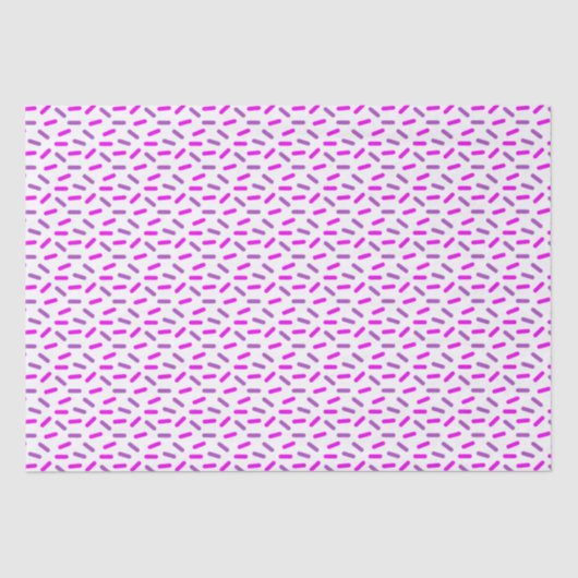 Papier Mousseline Saupoudrer rose et violet Motif Personnalisé (Recto)