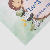 Papier Mousseline sauvage un 1er anniversaire safari dans la jungle  (Détail)