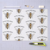 Papier Mousseline Sauvez les abeilles (Artisanat)