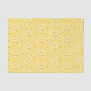Papier Mousseline "Say Cheese" Fromage suisse Holey Personnalisable