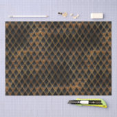 Papier Mousseline Scales de dragon noir et or (Artisanat)