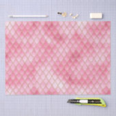 Papier Mousseline Scales de dragon rose vif (Artisanat)