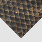 Papier Mousseline Scales Dragon Parties scintillant Noir & Or Chimme (Détail)