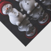 Papier Mousseline Scandaleusement mignon Snowmen (Détail)