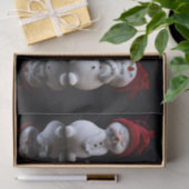 Papier Mousseline Scandaleusement mignon Snowmen (Cadeau)