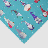 Papier Mousseline Scandi Gnomes Noël #2 Papier Tissu (Détail)