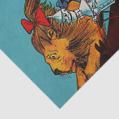 Papier Mousseline "Scarecrow and Cowardly Lion" de John R Neill (Détail)