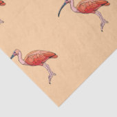 Papier Mousseline Scarlet Ibis Bird Joyeux anniversaire (Détail)
