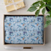 Papier Mousseline Sceaux Bébés Bleus (Cadeau)