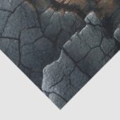 Papier Mousseline Scène de forêt au clair de lune avec sorcière goth (Détail)