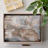 Papier Mousseline Scène de la Sainte Famille Peinte avec Animaux (Cadeau)