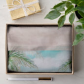 Papier Mousseline Scène de mariage sur la plage peinte par Island Br (Cadeau)