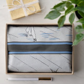 Papier Mousseline Scène de rue Art Déco (Cadeau)