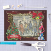 Papier Mousseline Scène de rue dans le Vieux Amsterdam (Artisanat)