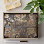 Papier Mousseline Scène du Cabinet des curiosités (Cadeau)