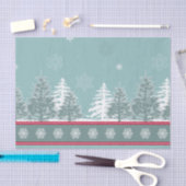 Papier Mousseline Scène hivernale (Artisanat)