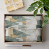 Papier Mousseline Scène hivernale avec cerf (Cadeau)